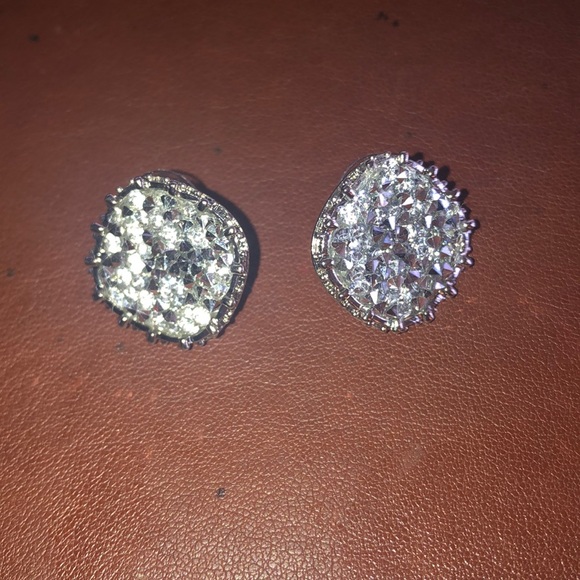 Rhinestone Diamond Studs - Picture 1 of 4